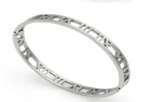 2022 Fashion Silver en acier inoxydable Horaire Bracelet romain Bijoux Rose Gold Bracelets pour femmes Love Bracelet Dropship7215640