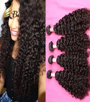 Bella Hair 4pcs 11A Virgin Hair Bundle Indian peruviano Brasilia peruviano non trasformato Human Weave Curly Wave Natural Color pu￲ essere tintura3446373