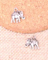 120pcs Charms double sided elephant 1312mm Antique Making pendant fitVintage Tibetan SilverDIY Handmade Jewelry8157485
