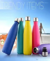 Sports Double Walled Vacuum Insulated Water Bottle Cup Cola Shape Stainless Steel 500ml Sport Vacuum Flasks Thermoses Travel Bottl2074105