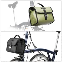 Panniers väskor 7l vattentät cykelstyrning bärbar cykelcykel för brompton vikning av tillbehör axel 221201