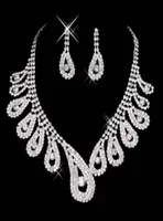 15042 Set di gioielli per la collana di strass per matrimoni da sposa da donna a buon mercato per la donna 46667107