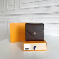 Высококачественные дизайнерские женские кошельки 11 цветов сцепление сумочка Новые мини -классические кошельки с коробкой Lady Lady Leather Walles2788
