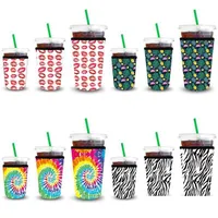Other Drinkware Drinkware Iced Coffees Sleeves 3 Pack Reusable Ice Coffee Insator Cups Sleeve For Cold Drinks Beverages Neoprene Cup Dhqqj