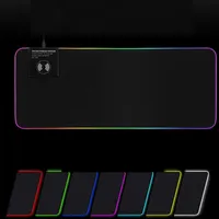 Wireless Charging Mouse Pads HFX-X10 Office Gaming Mousepad Desk Pad LED Glow Charging Big Keyboard Mat With Backlit
