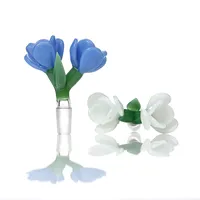 Smoke Glass Bowl Kolorowa uchwyt ziołowy Styl Kwiat Długość 85 mm Dia 81 mm Bong Akcesorium Dag Rig