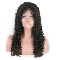 brazilian afro kinky curly human hair wigs 1b natural black 130 swiss lace front wigs 10 30 glueless wig for black women7572188