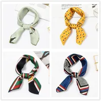 Scarves 50cm Air Scarf Summer Women Fashion Small Square Silk Satin Head Neck Tie Band Professional Neckerchief