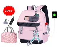 Fashion School Backpack For Girls Kids Schooltas Kinderen Booktas Vrouwen Casual Daypack Middle School College Laptop Bag X05299886881