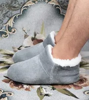 House slippers Male Big size 48 Winter Slippers for Men plush floor shoes soft warm Socks slippers5780115