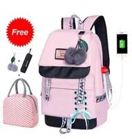 Fashion School Backpack For Girls Kids Schooltas Kinderen Booktas Vrouwen Casual Daypack Middle School College Laptop Bag X05298010670