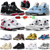 Nike Air Jordan Retro Jordan4s Jumpman 4 4s Mens da donna scarpe da basket a infrarossi rosso tuono bianco oreo vela scarpe da ginnastica off taglia 36-47