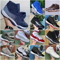 Basketball Shoes Sneakers Cool Grey Fire Red University Blue Black Cat White Cement 1 11 Men 4 1S Bred 11S Low Gamma Legend 4S Concord Space