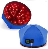 Portable Red Light Therapy Cap Laser Hair Regrowth Hat Loss Treatment Thermal Helmet Scalp Massager LED Men's Caps Home Use