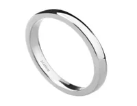Smycken ringar Tigrade 6mm Men039S Titanium Ring Silver Color Polished Classic Engagement Anel Rings for Mane Female Wedding Ban2999973
