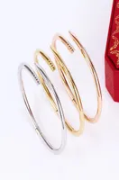 Classic Luxury Nail Bracelet For Men Women Fashion Couple Bangle Love Bracelet Designer 316L Titanium Steel Plating 18K Gold Cuf2766998