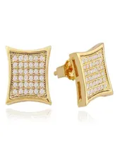 New Crystal Stud Earring Hiphop Rock Zircon Earrings Jewelry Gift8383926