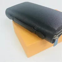 Zippy XL Wallet France Designer Luxury Men Smartphone Passeport Passeport Carte de cr￩dit Caisse Portefeuille Damier Canvas Taiga Leather M6603001