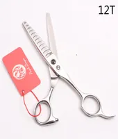 6039039 16cm Pueple Dragon 440C Professional Human Hair Scissors Thinning Scissors Barbers039 Shears 12 Teeth 30 Thinnin3665028