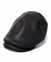 Wholemens ivy cap faux cuir bunnet newnet beret chauve gatsby plate golf hat279o4380781