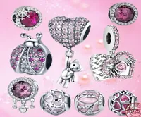 925 Silver Charm Bead Fit Pandora Charms Bracelon Ballon Mom Beads Charme Ciondoli Diy Fine Perlen Juwely7705789