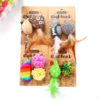 Cat Interactive Mouse Toy nip Paper Card Set Supplies s Plush Rainbow Color Bite And Scratch Resistant