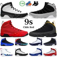 Basketball Shoes Mens Trainers Sports Sneakers University Gold Chile Red Blue Unc Bred Statue Particle Grey 2022 Men 9S Jumpman 9 Change The