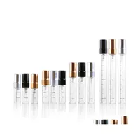 Perfume Bottle 2Ml L 5Ml 10Ml Clear Glass Spray Bottle Portable Per Atomizer Mini Sample Test Tube Thin Vials F568 Drop Delivery Hea Dh3Yd