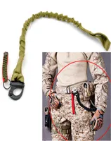 Tactical Survial Sling Release r￡pida Caja de seguridad Lanyard al aire libre Acampaci￳n de monta￱ismo Bungee Nylon Buffer Rope5412126