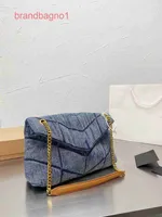 YS Designer Bags for Women price 2022 Poplar Forest Popular Denim Tannin Tote Package Washed Single Shoulder Diagonal Span Recomme