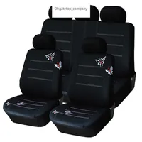 Universal Full Set Seat Mats Protector Styling Auto Interi￶r Tillbeh￶r Bil Butterfly Car Cover Cushion Tool