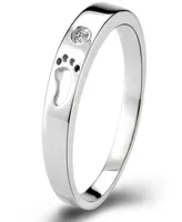 Whole60 Off Silver Toe Rings for Women Men 925 Sterling Silver Engagement Ring Love Crystal Jewelry Bague Aneis Ulove6654185