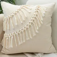 Pillow Linen Cotton Covers Pillowcase Throw Case Decorative Sofa Car Home Cover 45x45cm
