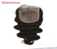 Glamorous Human Hair Closure 6x6 Lace Closure 1 Piece natural color body wave straight deep wave curly3652934