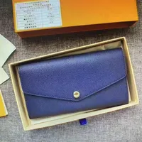 M62125 Empreinte Leather Sarah Wallet Women Embossed Envelope Style Long Wallet Card Holder Case象徴的なLフラワーウォレットクラッチPU232B