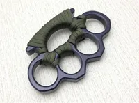 New ARIVAL Black alloy KNUCKLES DUSTER BUCKLE Male and Female Selfdefense Four Finger Punches555279l7530646