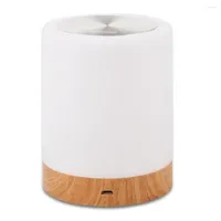 Night Lights 2022 Dimmable Led Colorful Creative Wood Grain Charging Light Bedside Table Lamp Ambient Touch