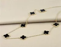 Strands Fine Design Titanium Steel Cute 4 Leaf Clover Pendant Necklace Jewelry for Women Gift GC14902675748