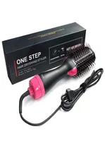 NEW 3 In 1 One Step Hair Dryer and Volumizer Brush Straightening Curling Iron Comb Electric Hair Brush Massage Comb4844516