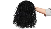 Warp Ponytail Hair Extension 12 Inch Kinky Curly Drawstring Ponytail 150gPack African American Wrap Synthetic clip In8805627