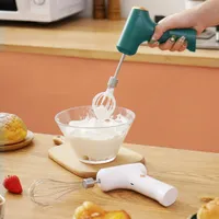 Other Kitchen Dining Bar Food Mixers Wireless Mini Egg Beater Electric Blender Handheld Automatic Cream Cake Baking Dough 221202