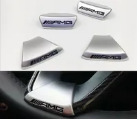 AMG MERCEDES için YENİ Benz W212 W211 W210 GLC GLA E200L C E Sınıf Araç Direksiyon Simidi AMG Logo Amblem Araba Sticker Sports Edition292N5062930