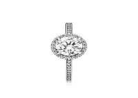 Real 925 Sterling Silver CZ Diamond RING Wedding Engagement Jewelry for Women Girls 4 M39957964