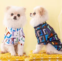 European Pet Clothing Color Letters Small and Medium-Sized Dogs and Cats Dog Clothes Pets Products Factory Wholesale