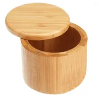 Storage Bottles 1pcs Bamboo Refillable Bottle Cosmetic Jar Makeup Cream Box Container Portable Round Drop