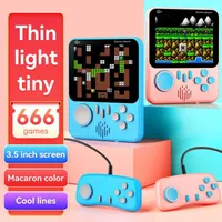 G7 Kids Handheld Video Game Console 3.5 ultra-thin Game Player 666 in 1 Two Gamepads Controller Joystick Gamepad