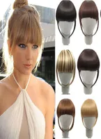 Synthetic Bangs False Fringe Clip In Hair Fringe Bangs Black Brown Blonde For adult Women Hair Accessories8159261