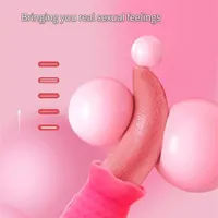 Sex Toy Massager 10 Speeds Realistic Tongue Licking Vibrators for Women Nipples g Spot Clitoral Stimulation Toy Adult Female Masturbators