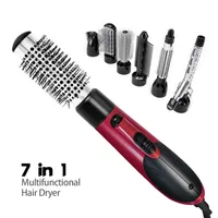 Curling Irons One Step Hair Dryer And Volumizer 800W Rotating Air Brush Professional Blow Comb Electric Ion 221101