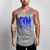 Men&#039;s Tank Tops Cotton Mens Shirt Gym Top Fitness Clothing Vest Sleeveless Man Canotte Training Ropa Hombre Clothes Wear